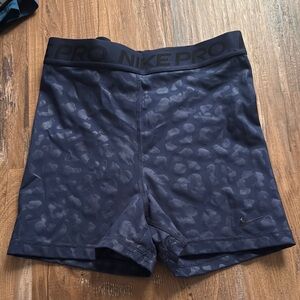 Nike Pro Midnight Blue Cheetah Shorts